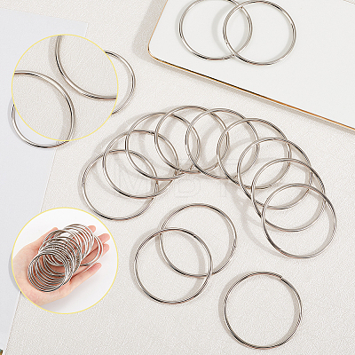 Iron Open Jump Rings FIND-SP0002-63F-1