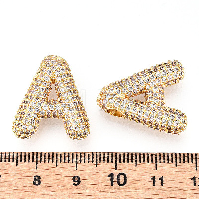 Brass Micro Pave Cubic Zirconia Pendants KK-N254-06G-A-1