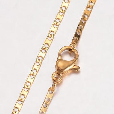 304 Stainless Steel Necklace MAK-K062-11A-G-1
