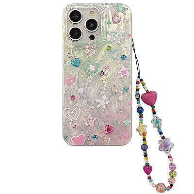 Silver Down Dopamine Stars TPU Plastic Mobile Phone Cover PW-WG00A56-05-1