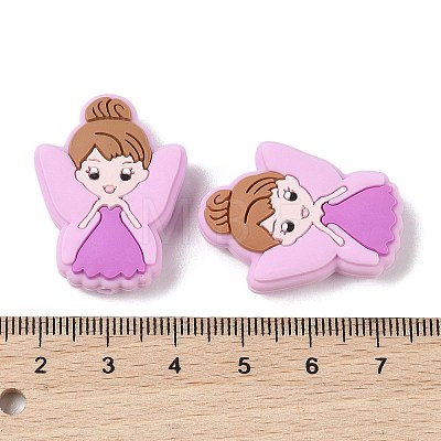 Angel Food Grade Silicone Focal Beads SIL-A008-06D-1