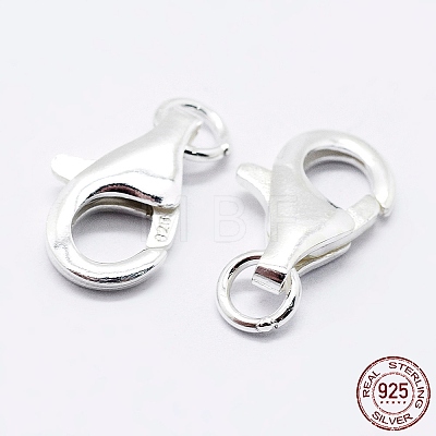 925 Sterling Silver Lobster Claw Clasps STER-K167-074D-P-1