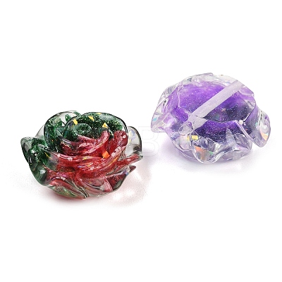 Two Tone Luminous Transparent Resin Beads RE-CBAC4C7-20-1