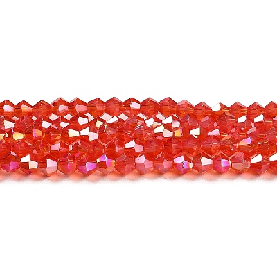 Transparent Electroplate Glass Beads Strands LS-EGLA-A039-T6mm-B14-1