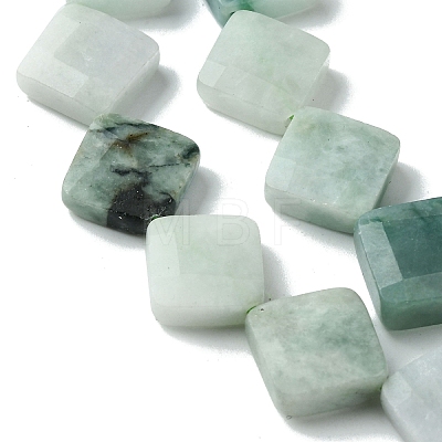 Natural Myanmar Jadeite Beads Strands G-A092-D01-03-1
