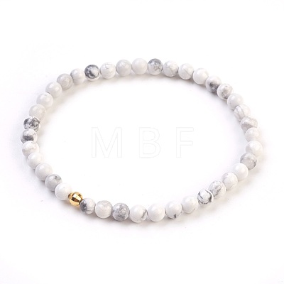 Natural/Synthetic Gemstone Stretch Bracelets Sets BJEW-JB03797-1