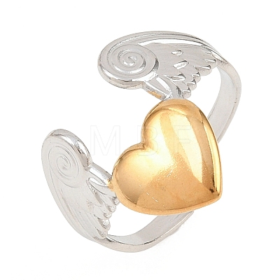 304 Stainless Steel Cuff Open Rings RJEW-Z138-01GP-04-1
