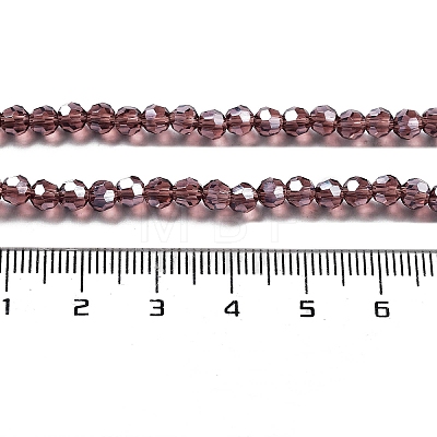 Electroplate Transparent Glass Beads Strands EGLA-A035-T4mm-A13-1