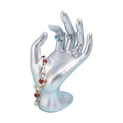 Resin Mannequin Hand Jewelry Display Holder Stands RDIS-WH0009-015A-1