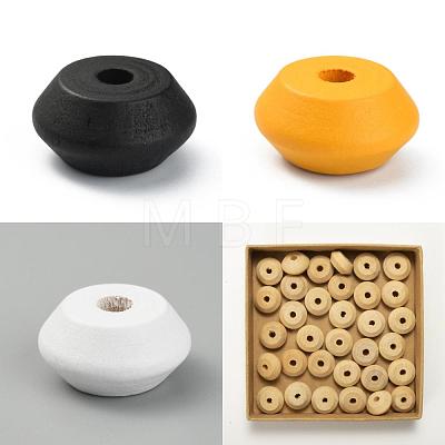   90Pcs 3 Colors Dyed Wood European Beads FIND-PH0006-69-1