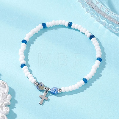 304 Stainless Steel Tiny Charm Bracelets BJEW-MZ00325-1