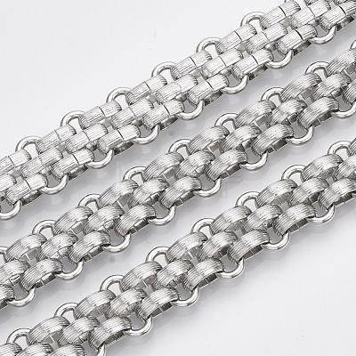 Tarnish Resistant 304 Stainless Steel Mesh Chains STAS-R100-29B-1