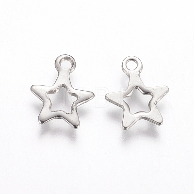 Tarnish Resistant 201 Stainless Steel Charms STAS-F039-51-P-1