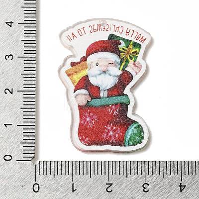 Christmas Theme Opaque Acrylic Pendants SACR-Z004-04H-1