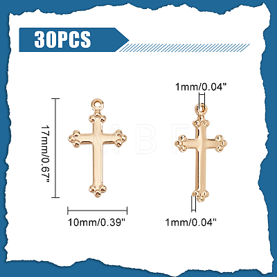 30Pcs Brass Pendanats KK-UN0001-42-1