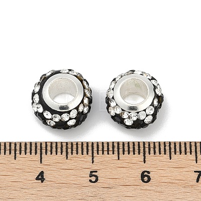 Alloy Rhinestone Clay Pave Beads ALRI-D300-02S-05-1