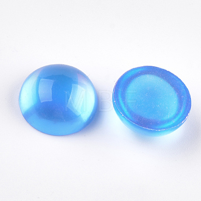 Translucent Resin Cabochons RESI-S361-16mm-06-1