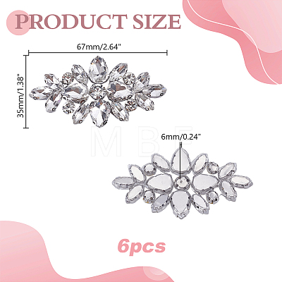 Glass Rhinestone Ornament Accessories DIY-WH0308-990A-1