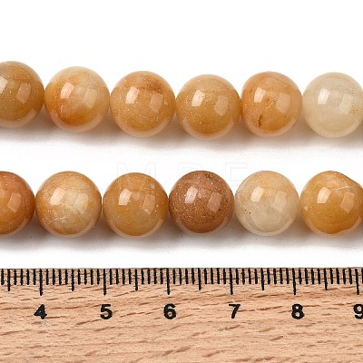 Natural Old Topaz Jade Beads Strands G-F364-06-10mm-1