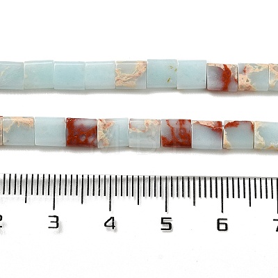 Synthetic Aqua Terra Jasper Beads Strands G-F762-A13-01-1