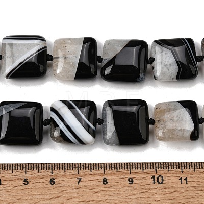 Natural Agate Beads Strands G-F820-Q01-01B-1