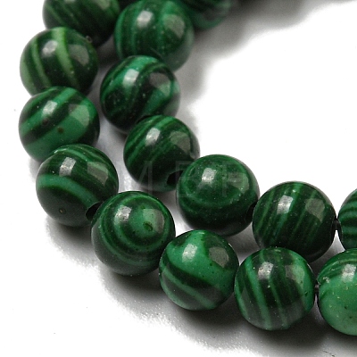 Synthetic Malachite Beads Strands G-B071-F01-01-1