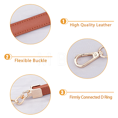 Imitation Leather Bag Strap FIND-WH0112-01B-1