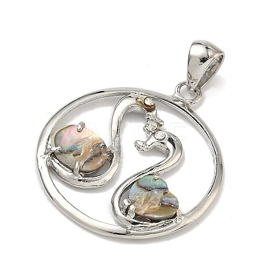 Natural Shell Pendants SSHEL-XCP0001-12-1
