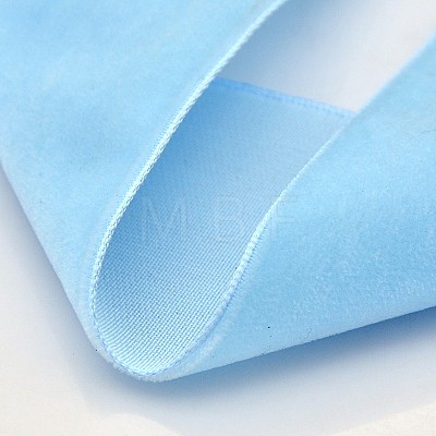 Polyester Velvet Ribbon for Gift Packing and Festival Decoration SRIB-M001-13mm-308-1