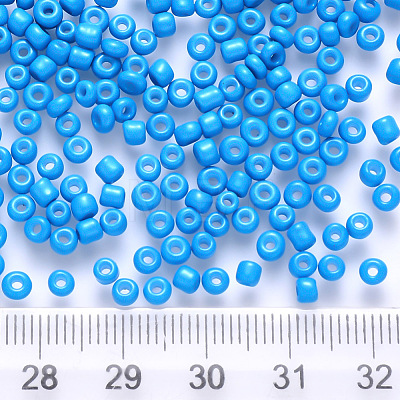 12/0 Baking Paint Glass Round Seed Beads SEED-S036-01A-11-1