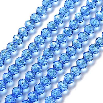 Transparent Glass Beads Strands GLAA-A014-03G-1