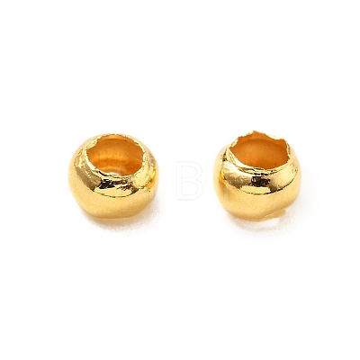 Brass Crimp Beads KK-S509-01G-01-1