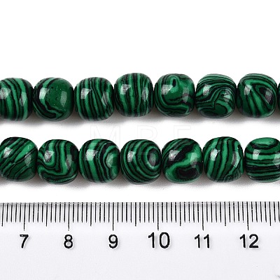 Synthetic Malachite Beads Strands G-T138-141-1