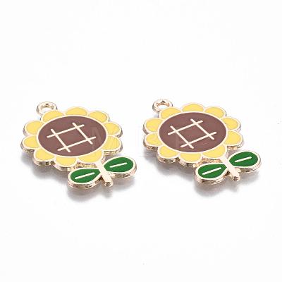 Eco-Friendly Alloy Enamel Pendants ENAM-Q437-015-NR-1