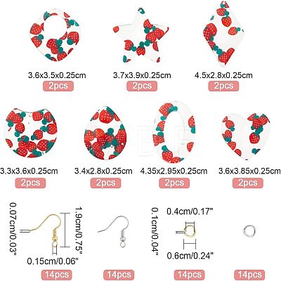  DIY Resin Dangle Earring Making Kits DIY-NB0005-55-1