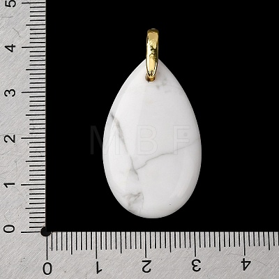 Natural Howlite Pendants G-B188-01G-03-1