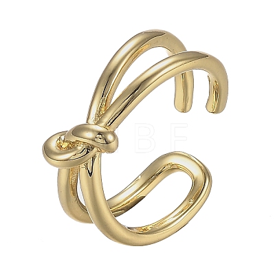 Adjustable Brass Cuff Rings X-RJEW-Z001-02G-1