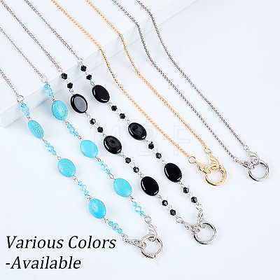 Acrylic Oval Beads Eyeglass Chains AJEW-CN0006-71B-1