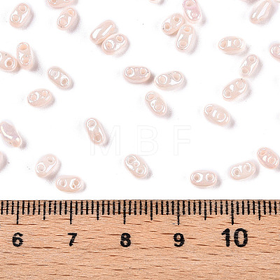 Opaque Colours Luster Glass Seed Beads SEED-T006-02H-1