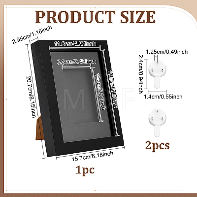 Wooden Card Storage Display Stand AJEW-WH0752-669-1