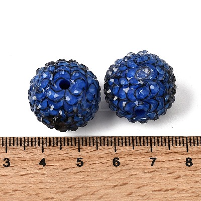 Opaque Acrylic & Transparent Resin Rhinestone Beads OACR-G062-01C-1