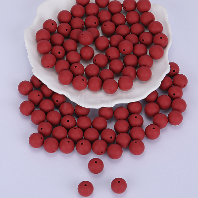 Round Silicone Focal Beads SI-JX0046A-80-1