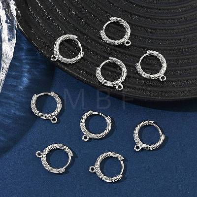 SHEGRACE Brass Hoop Earrings Findings XGR0152P-90P-1