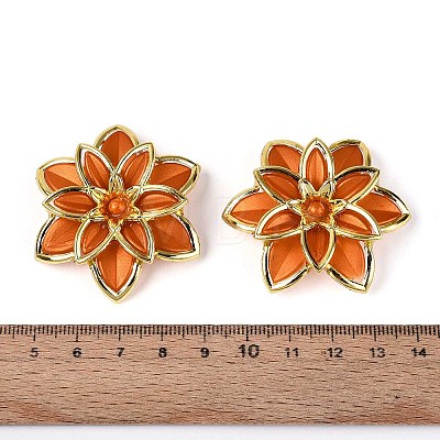Matte Spray Painted Acrylic Beads LS-OACR-N159-01B-1