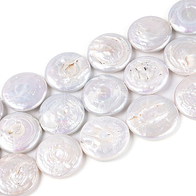 Natural Baroque Keshi Pearl Beads Strands PEAR-S018-20B-1