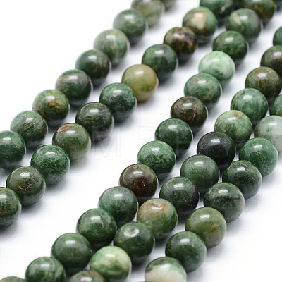Natural African Jade Beads Strands G-P326-12-8mm-1