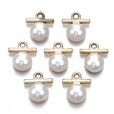 ABS Plastic Imitation Pearl Pendants OACR-N010-012-1