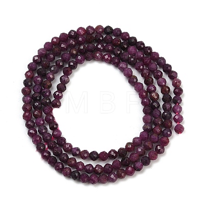 Natural Ruby Beads Strands G-C181-B06-01-1