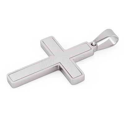 1Pc Brushed 304 Stainless Steel Pendants STAS-TADJ0001-07P-1