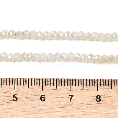 Electroplate Glass Faceted Rondelle Beads Strands EGLA-D020-3x2mm-05-A-1